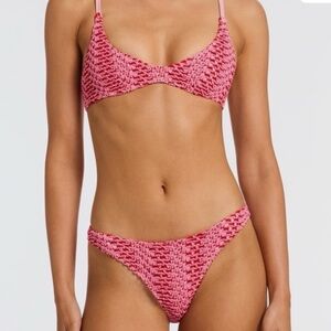 Triangl Swimwear Pink and Red Bikini